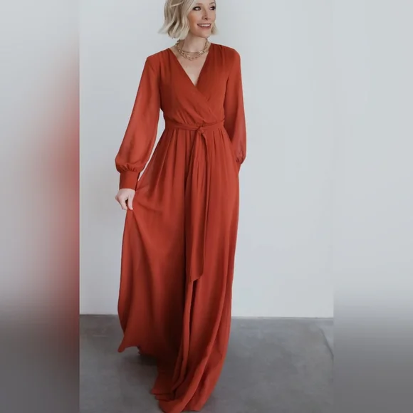 Baltic Born Celine Rust Maxi Dress - Picture 3 of 9